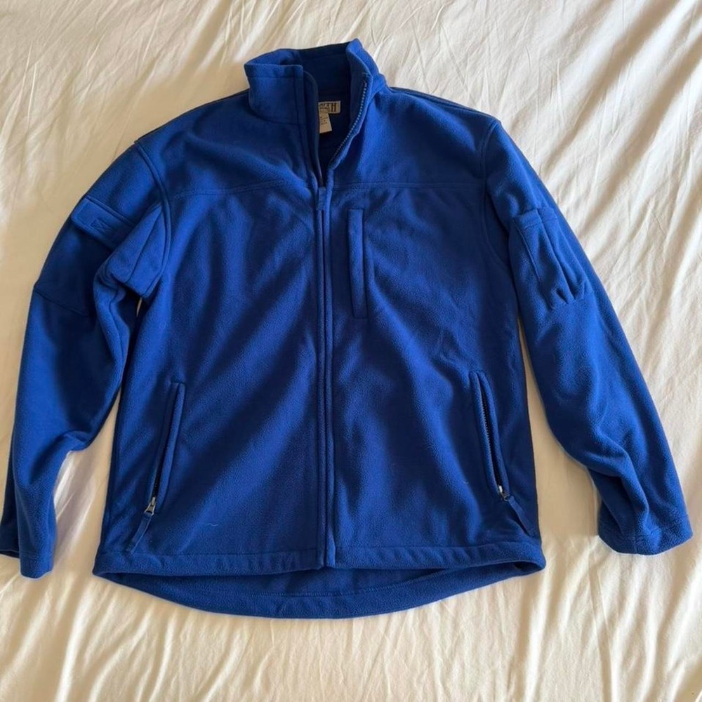 Duluth Trading Co. blue fleece jacket